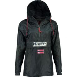 Bluzka w kolorze granatowym. Niebieskie płaszcze męskie Geographical Norway Men, s, bez wzorów, krótkie, bez kaptura. W wyprzedaży za 128,95 zł.
