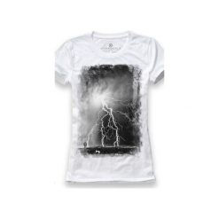 Koszulka UNDERWORLD Ring spun cotton Burza. Białe t-shirty damskie marki Underworld, m, z nadrukiem, z bawełny. Za 59,99 zł.