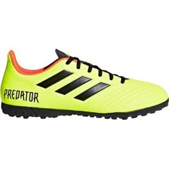 Buty piłkarskie adidas Predator Tango 18.4 Tf M DB2141. Żółte buty sportowe męskie Adidas, z materiału, bez zapięcia, do piłki nożnej. W wyprzedaży za 249,00 zł.