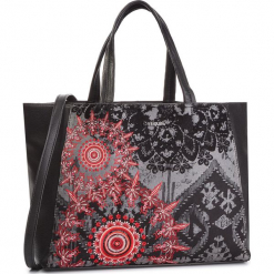 Torebka DESIGUAL - 18WAXF09 2000. Czarne torebki klasyczne damskie Desigual, z materiału. W wyprzedaży za 289,00 zł.