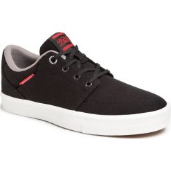 Tenisówki JACK&JONES - Jfwbarton Canvas 12169258 Anthracite. Czarne półbuty męskie Jack&Jones, bez wzorów, z gumy, eleganckie, bez zapięcia. Za 249,00 zł.