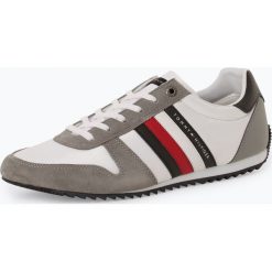 Tommy Hilfiger - Tenisówki męskie z dodatkiem skóry, szary. Szare trampki męskie TOMMY HILFIGER, bez wzorów, ze skóry, eleganckie, bez zapięcia. Za 359,95 zł.