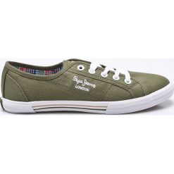 Pepe Jeans - Tenisówki Aberlady Basic. Szare tenisówki damskie Pepe Jeans, z gumy. W wyprzedaży za 139,90 zł.