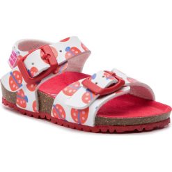 Sandały AGATHA RUIZ DE LA PRADA - 192982 A/Blanco. Białe sandały dziewczęce marki Agatha Ruiz de la Prada, ze skóry ekologicznej, bez zapięcia. Za 179,00 zł.