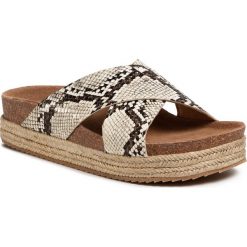 Espadryle REFRESH - 69649 Beige. Brązowe espadryle damskie Refresh, bez wzorów, ze skóry ekologicznej, bez obcasa. Za 169,00 zł.