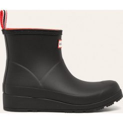 Hunter - Kalosze. Czarne kalosze damskie Hunter, bez wzorów, z materiału. W wyprzedaży za 399,90 zł.