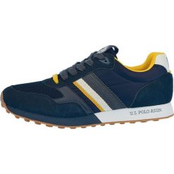 U.S. POLO ASSN. tenisówki męskie Julius 42 ciemnoniebieskie. Niebieskie trampki męskie U.S. Polo Assn., bez wzorów, bez zapięcia. Za 369,00 zł.