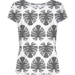 Colour Pleasure Koszulka damska CP-034 273 biało-czarna r. XXXL/XXXXL. Białe bluzki damskie marki Colour pleasure. Za 70,35 zł.