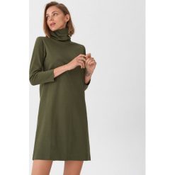 Sukienka z golfem - Khaki. Brązowe sukienki damskie House, s, bez wzorów, z golfem, bez rękawów. Za 69,99 zł.
