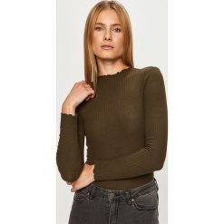 Only - Sweter. Zielone swetry damskie ONLY, s, bez wzorów, z elastanu, bez rękawów, bez kaptura. W wyprzedaży za 59,90 zł.