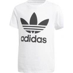 MŁODZIEŻOWA KOSZULKA ORIGINALS TREFOIL (140). Żółta t-shirty chłopięce Adidas, bez wzorów, z bawełny, bez rękawów. Za 99,99 zł.