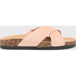 Answear - Klapki Bona. Czarne klapki damskie ANSWEAR, bez wzorów, ze skóry, bez obcasa. Za 89,90 zł.