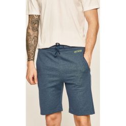Guess Jeans - Szorty. Niebieskie spodenki i szorty męskie Guess Jeans, s, z nadrukiem, z bawełny, casualowe. W wyprzedaży za 259,90 zł.