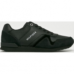 Tommy Hilfiger - Buty. Czarne buty skate męskie TOMMY HILFIGER, z gumy, na sznurówki. W wyprzedaży za 349,90 zł.