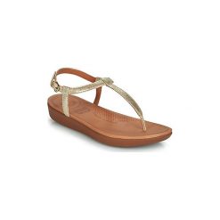 Japonki FitFlop TIA. Żółte klapki damskie marki FitFlop, bez wzorów, bez obcasa. Za 479,00 zł.