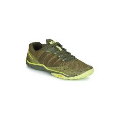 Buty do biegania Merrell TRAIL GLOVE 5. Zielone buty sportowe męskie Merrell, bez zapięcia, do biegania. Za 449,70 zł.