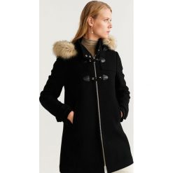Mango - Płaszcz Woolperk. Czarne kurtki damskie Mango, s, bez wzorów, z poliesteru. Za 399,90 zł.