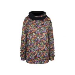 Damska bluza w kolorowe liście z dużym kapturem. Bluzy damskie ekoszale, xl, w kwiaty, z bawełny. Za 199,00 zł.