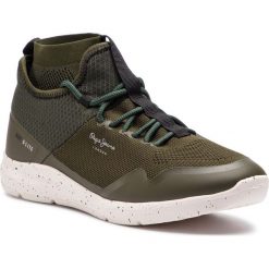 Sneakersy PEPE JEANS - Wade Knitsock PMS30492 Khaki Green 765. Zielone sneakersy męskie Pepe Jeans, na co dzień, z jeansu, klasyczne. W wyprzedaży za 209,00 zł.