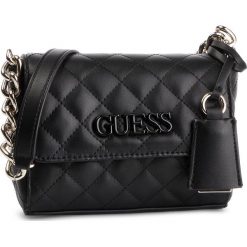 Torebka GUESS - HWVG73 02780 Black. Czarne listonoszki damskie marki Guess, z aplikacjami, ze skóry ekologicznej. Za 419,00 zł.