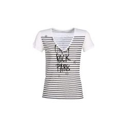 T-shirty z krótkim rękawem Ikks BN10495-11. Białe t-shirty damskie IKKS, m, bez wzorów, bez kołnierzyka. Za 223,20 zł.