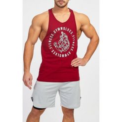 Bluzka męska ARMANDO RED. Czerwone t-shirty męskie IVET, m, z nadrukiem, z bawełny, sportowe, bez kołnierzyka. W wyprzedaży za 39,00 zł.