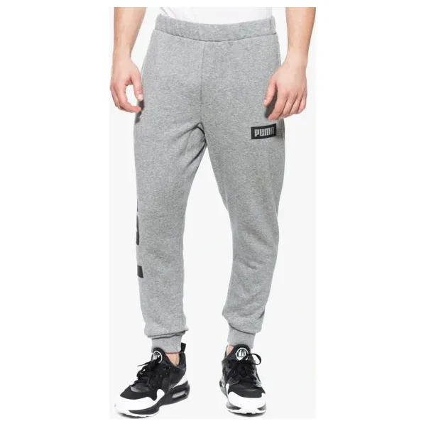 Puma Spodnie Rebel Sweat Tr , szary, rozmiar XL. Szare spodnie męskie Puma, xl, bez wzorów, z bawełny, klasyczne. W wyprzedaży za 129,99 zł.