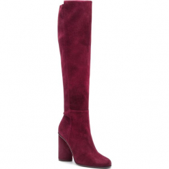 Kozaki STUART WEITZMAN - Eloise 95 YL96242 Cabernet Suede. Czerwone bez kategorii marki Stuart Weitzman, z materiału, na obcasie. Za 3309,00 zł.