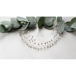 Opaska ślubna FLORAL TWIG. Szare ozdoby do włosów marki Pakamera. Za 179,00 zł.