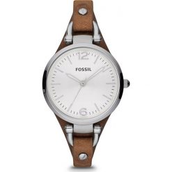 Fossil - Zegarek ES3060. Pomarańczowe zegarki damskie marki Fossil, srebrne. Za 369,90 zł.
