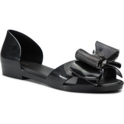 Sandały MELISSA - Seduction V Ad 32663 Black 01003. Czarne klapki damskie Melissa, bez wzorów, z tworzywa sztucznego, bez obcasa, na obcasie. Za 259,00 zł.