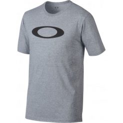 T-shirty męskie z nadrukiem: Oakley T-Shirt Męski 50 Bold Ellipse Athletic Heather Grey S
