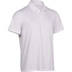 Koszulka polo tenis Dry 100 męska. Białe koszulki męskie ARTENGO, xl, bez wzorów, z poliesteru, polo, bez rękawów. Za 24,99 zł.