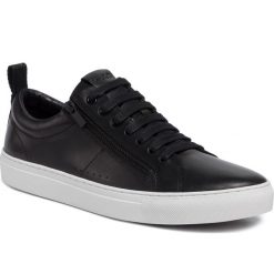 Sneakersy HUGO - Futurism 50414609 10214585 01 Black 001. Czarne sneakersy męskie HUGO, na co dzień, bez wzorów, ze skóry, bez zapięcia. Za 999,00 zł.