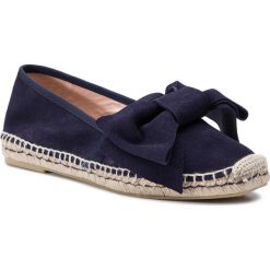 Espadryle POLLINI - SA10422G07RD0753 Oceano. Niebieskie espadryle damskie Pollini, ze skóry. W wyprzedaży za 369,00 zł.