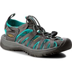 Sandały KEEN - Whisper 1003717 Dark Shadow/Ceramic. Szare klapki damskie Keen, bez wzorów, z gumy, sportowe, bez obcasa, bez zapięcia, outdoorowe. Za 379,95 zł.