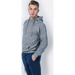 Bluzy męskie: Melanżowa bluza męska z kapturem
