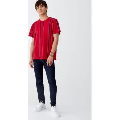 Spodnie jeansowe skinny fit. Szare spodnie męskie marki Pull&Bear, m, bez wzorów, z jeansu. Za 109,00 zł.
