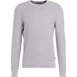 Swetry klasyczne męskie: J.LINDEBERG LEXTER SQUARE STRUCTURE Sweter grey melange