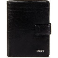 Skórzany portfel męski KRENIG El Dorado 11082 czarny - Czarny. Czarne portfele męskie Krenig, bez wzorów, ze skóry. Za 185,99 zł.
