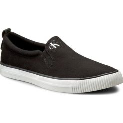 Tenisówki CALVIN KLEIN JEANS - Armand S0370 Black. Czarne półbuty męskie Calvin Klein Jeans, bez wzorów, z jeansu, eleganckie, bez zapięcia. Za 339,90 zł.