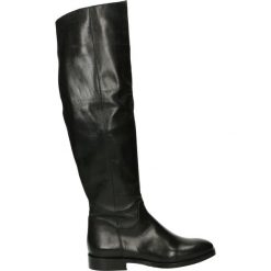Kozaki - NELLY-D-66 NE. Czarne buty zimowe damskie marki Venezia, z materiału, na obcasie. Za 659,00 zł.