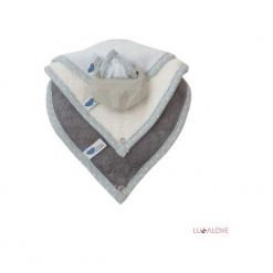 SupeRRO Baby HEVEA Set niebieski, kauczukowy (LLV08756). Niebieskie śliniaki marki LullaLove, z kauczuku. Za 90,95 zł.