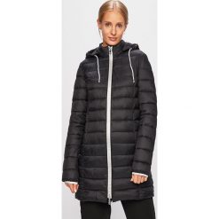 Trussardi Jeans - Kurtka. Czarne kurtki damskie Trussardi Jeans, s, bez wzorów, z poliesteru, długie, bez kaptura. W wyprzedaży za 599,90 zł.