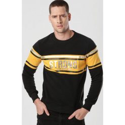 Czarno-Żółta Bluza Laolyse. Czarne bluzy męskie Born2be, xl, bez wzorów, bez kołnierzyka, bez rękawów, bez kaptura. Za 69,99 zł.