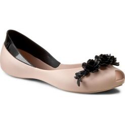 Baleriny damskie: Baleriny MELISSA – AH+Melissa Flower Queen Ad 31662 Beige/Black 51485