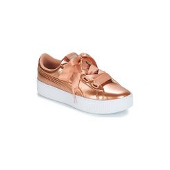 Buty Dziecko Puma WNS VIKKY PLATF RIB P.COR. Szare trampki dziewczęce Puma, bez wzorów, bez zapięcia. Za 255,20 zł.