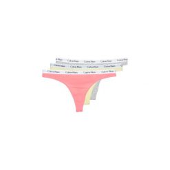 Stringi Calvin Klein Jeans THONG X 3. Różowe skarpetki damskie Calvin Klein Jeans, s, bez wzorów, z jeansu. Za 179,00 zł.