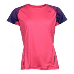 Bluzki sportowe damskie: Puma Koszulka Sportowa Ignite S S Tee W Fluo Flash Pink S