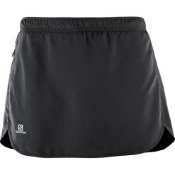 Spódnica Salomon Agile Skort W Czarna. Czarne spódniczki damskie Salomon, bez wzorów, dopasowane. Za 164,99 zł.